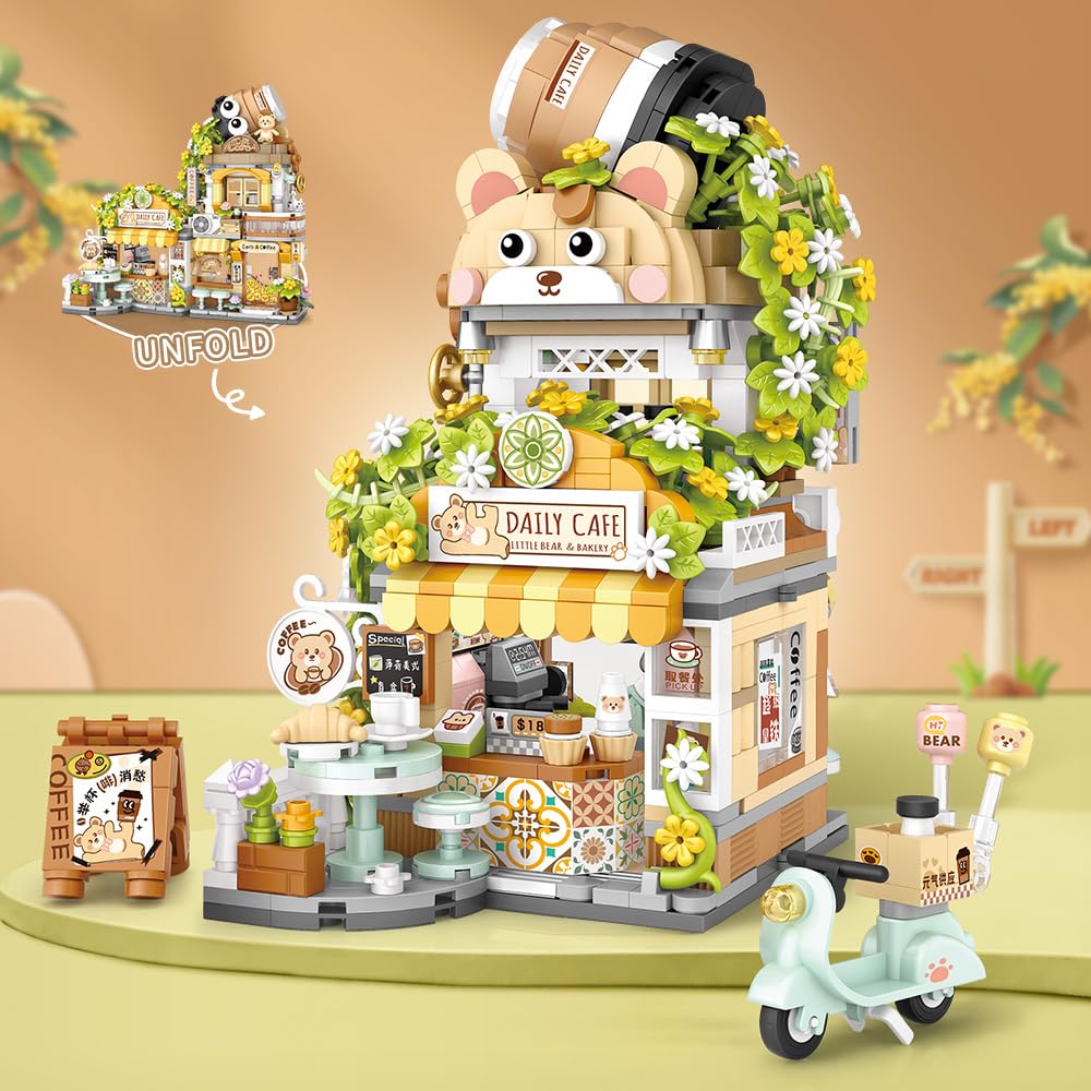 MindBox City Cafe 1077-piece set offers rich building challenges.