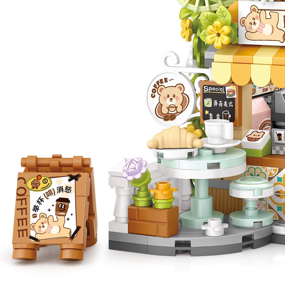 MindBox City Cafe bricks are easy to assemble and disassemble.