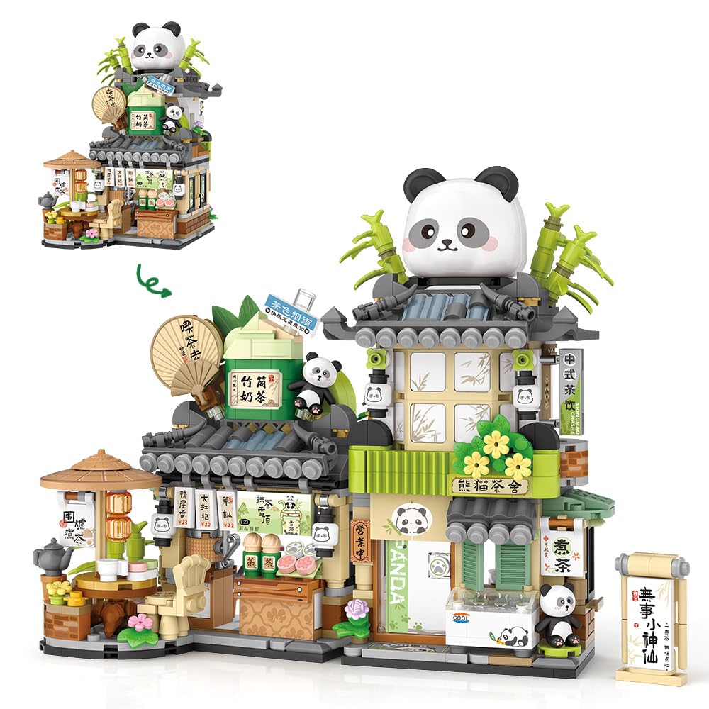MindBox City Tea House open-close bricks spark imaginative play and spatial skills.