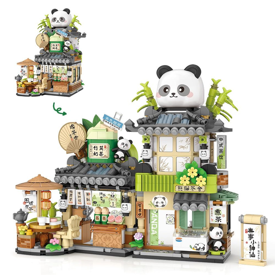 MindBox City Tea House open-close bricks spark imaginative play and spatial skills.