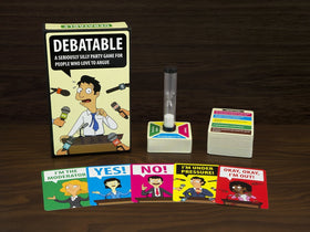 Mindmade Debatable players in rounds ready to deliver witty, fast-paced arguments.