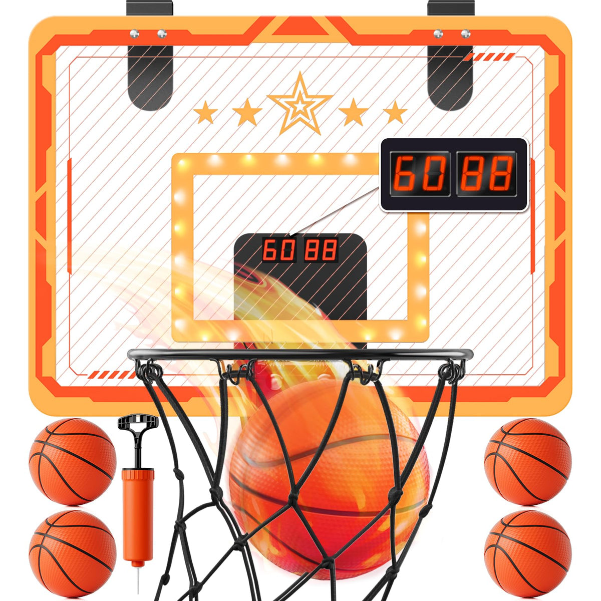 MindPal indoor basketball hoop board for kids provides sturdy play in any room.