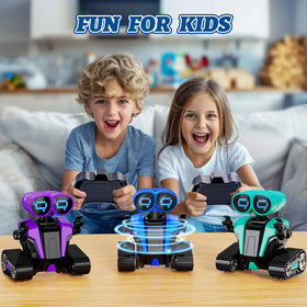 MindPal remote control robot in action, engaging imaginative play.