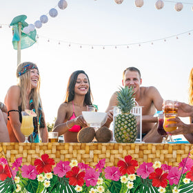 Mindsoft summer BBQ table cover durable and easy to wipe clean.
