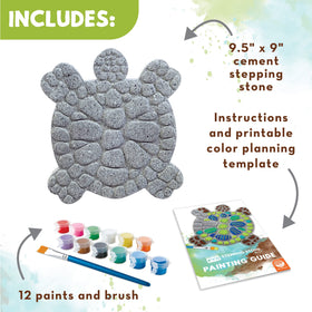 MindWare weather-resistant stone and paints ready for bake-and-display garden paths
