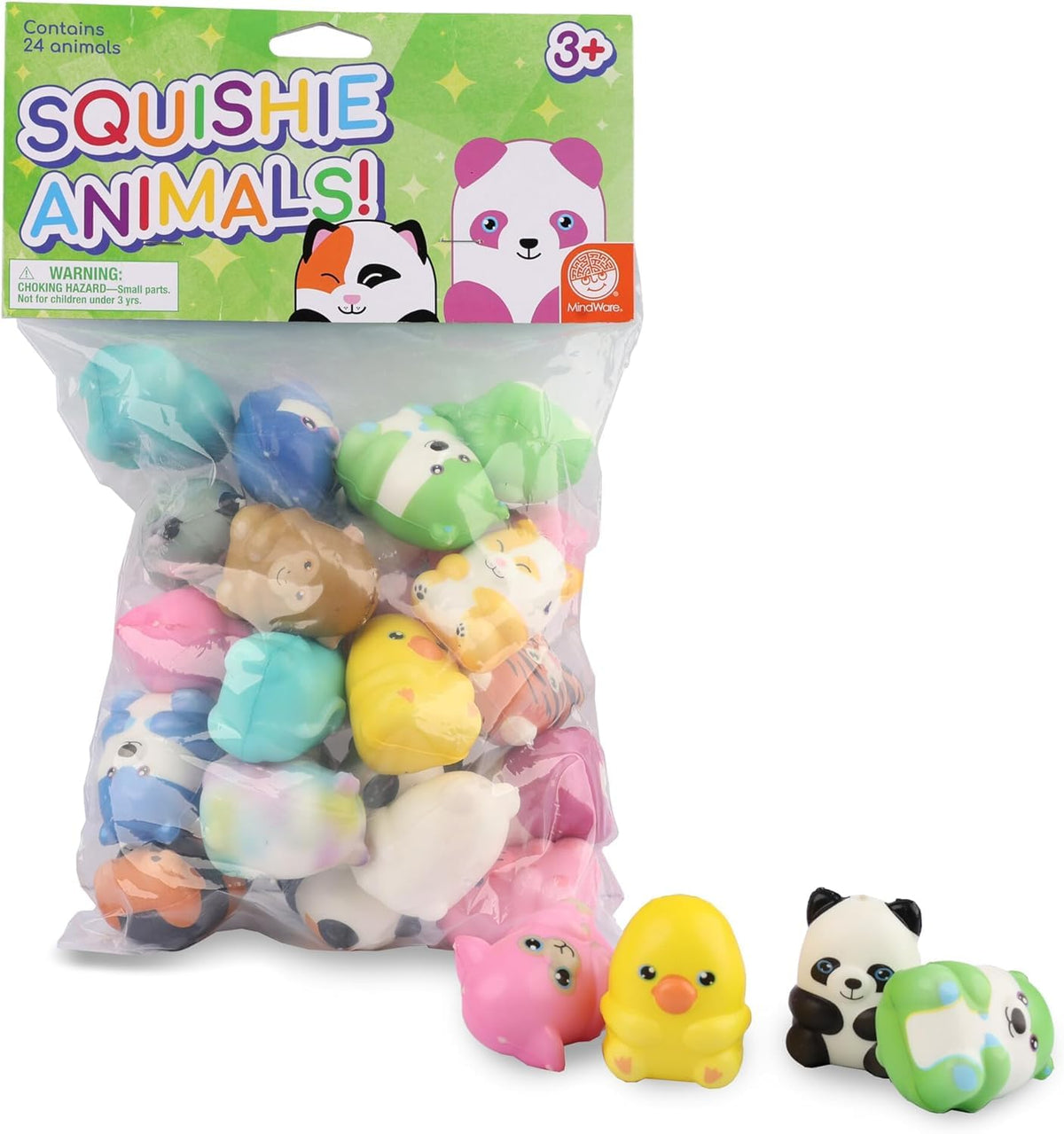 MindWare squishy animals on display promote sharing and trade.