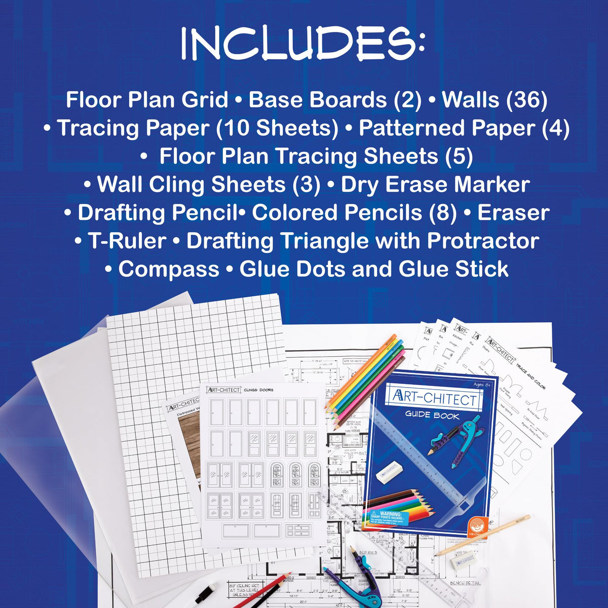 MindWare Art-CHITECT color pieces add vibrant details for themed projects