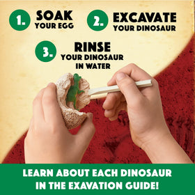 MindWare Dig It Up! eggs-shell removal captures tactile discovery in progress.