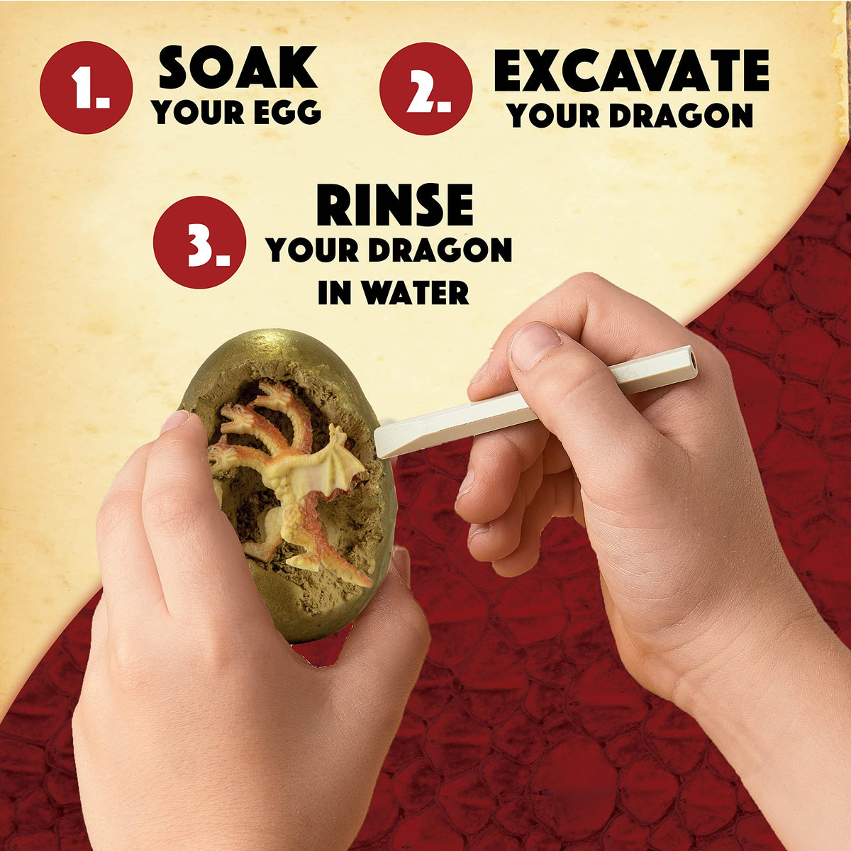 MindWare Dig It Up Dragon Eggs guidebook with mythology and facts