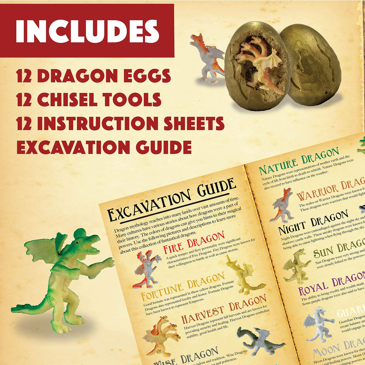 MindWare Dig It Up Dragon Eggs are individually wrapped for group play