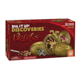 MindWare Dig It Up Dragon Eggs requires soaking and digging to reveal the dragon