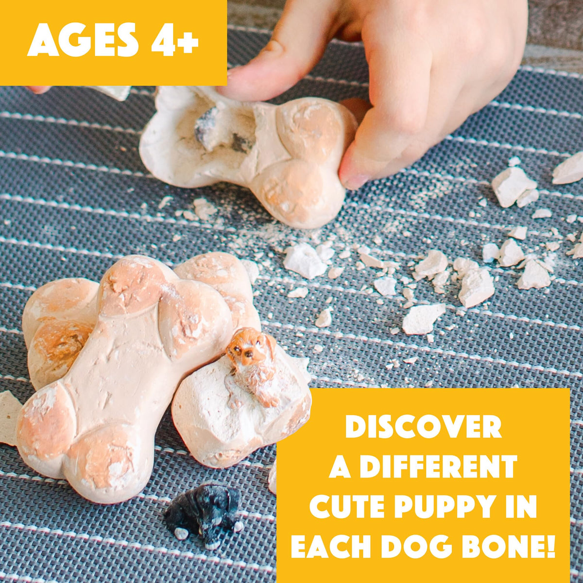 MindWare Dig It Up! chisels and tools help precise, satisfying sediment removal.