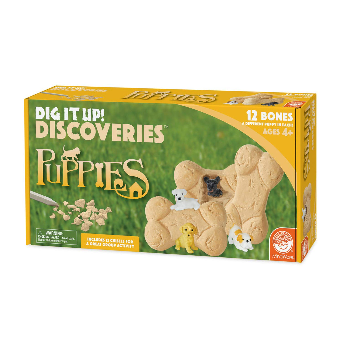 MindWare Dig It Up! puppy figures set for hands-on learning and play.