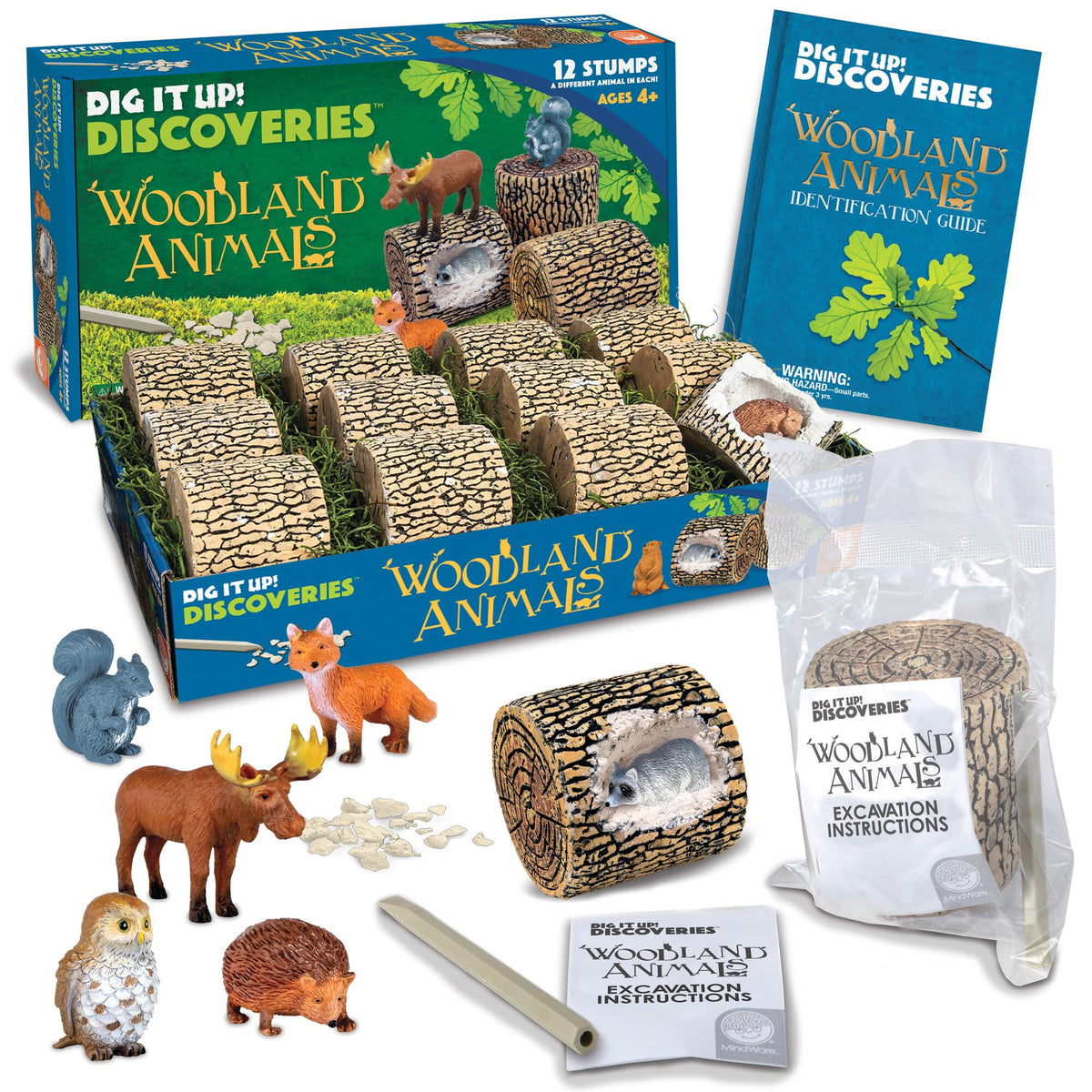 MindWare Dig It Up stump dig project promotes hands-on discovery and fine motor skills.