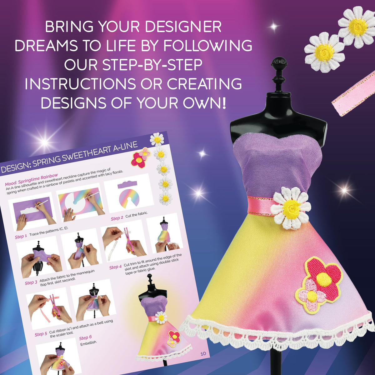 MindWare Fashion Designer Kits accessories set completes imaginative looks.