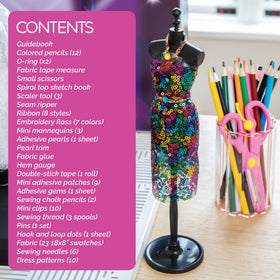 MindWare Fashion Designer Kits color pencils inspire vibrant fashion sketches.