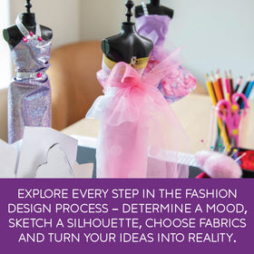 MindWare Fashion Designer Kits fabric pieces add texture to outfits.