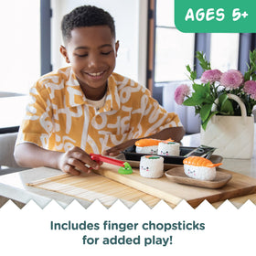 MindWare Foodie Fidgets sashimi squishies close-up, vibrant textures for sensory fun