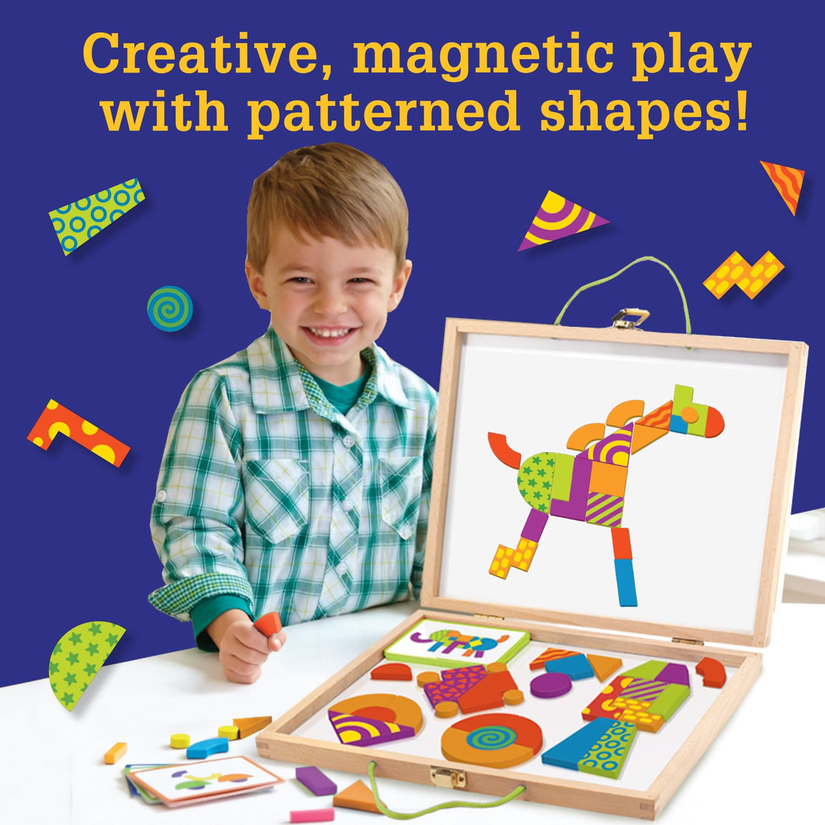 MindWare Imagination Patterns blocks colorful tiles encourage creative construction