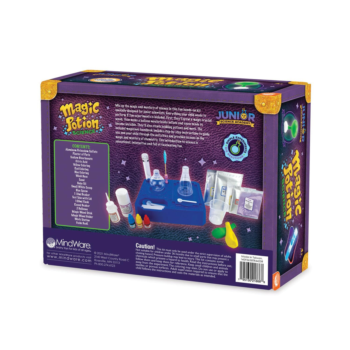MindWare Junior Science Academy chemistry ingredients fuel safe, hands-on learning for kids.