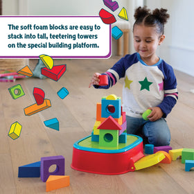 MindWare KaBlocks Blast colorful blocks enhance creative building sessions.