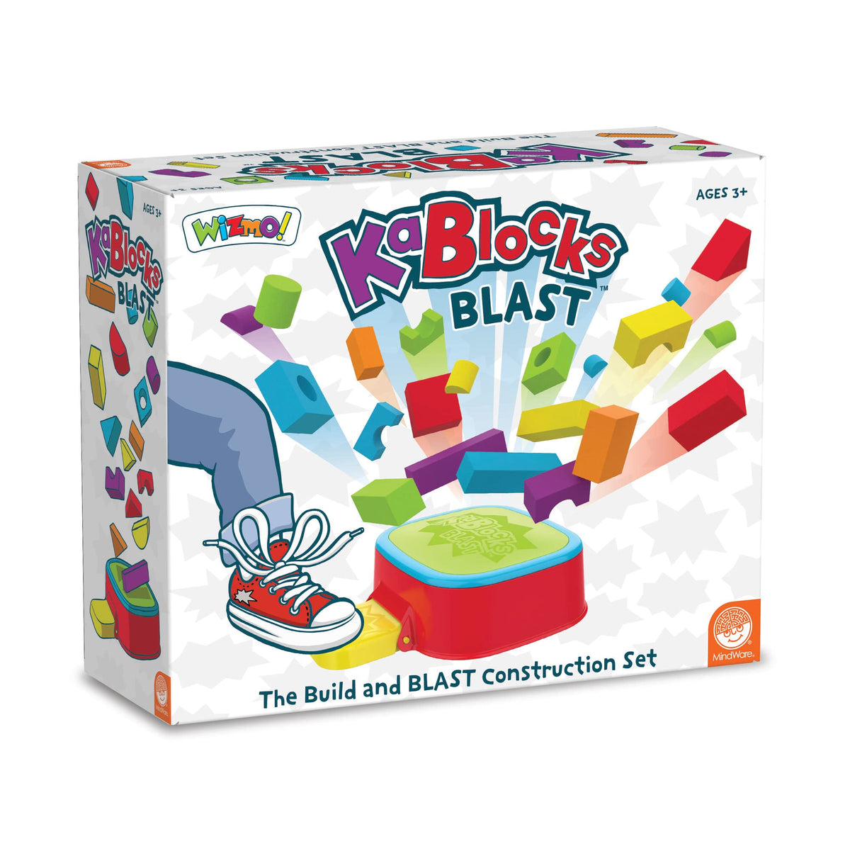 MindWare KaBlocks Blast soft foam blocks in vibrant colors for stacking play.