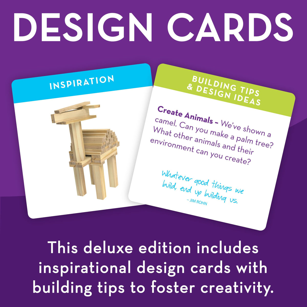 MindWare Keva Brain Builders 3D build challenge with wooden blocks