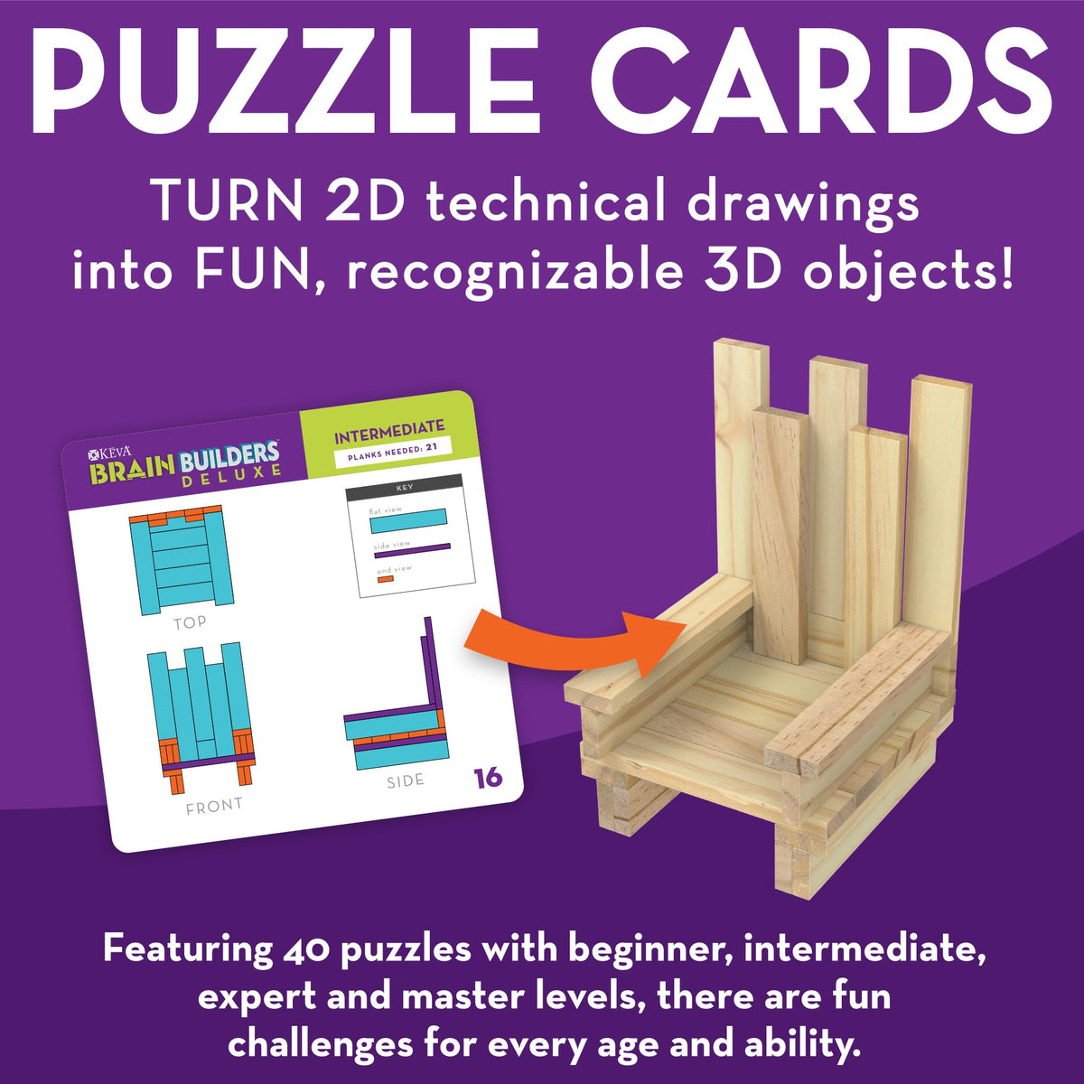 MindWare Keva Brain Builders design cards inspiring creative builds