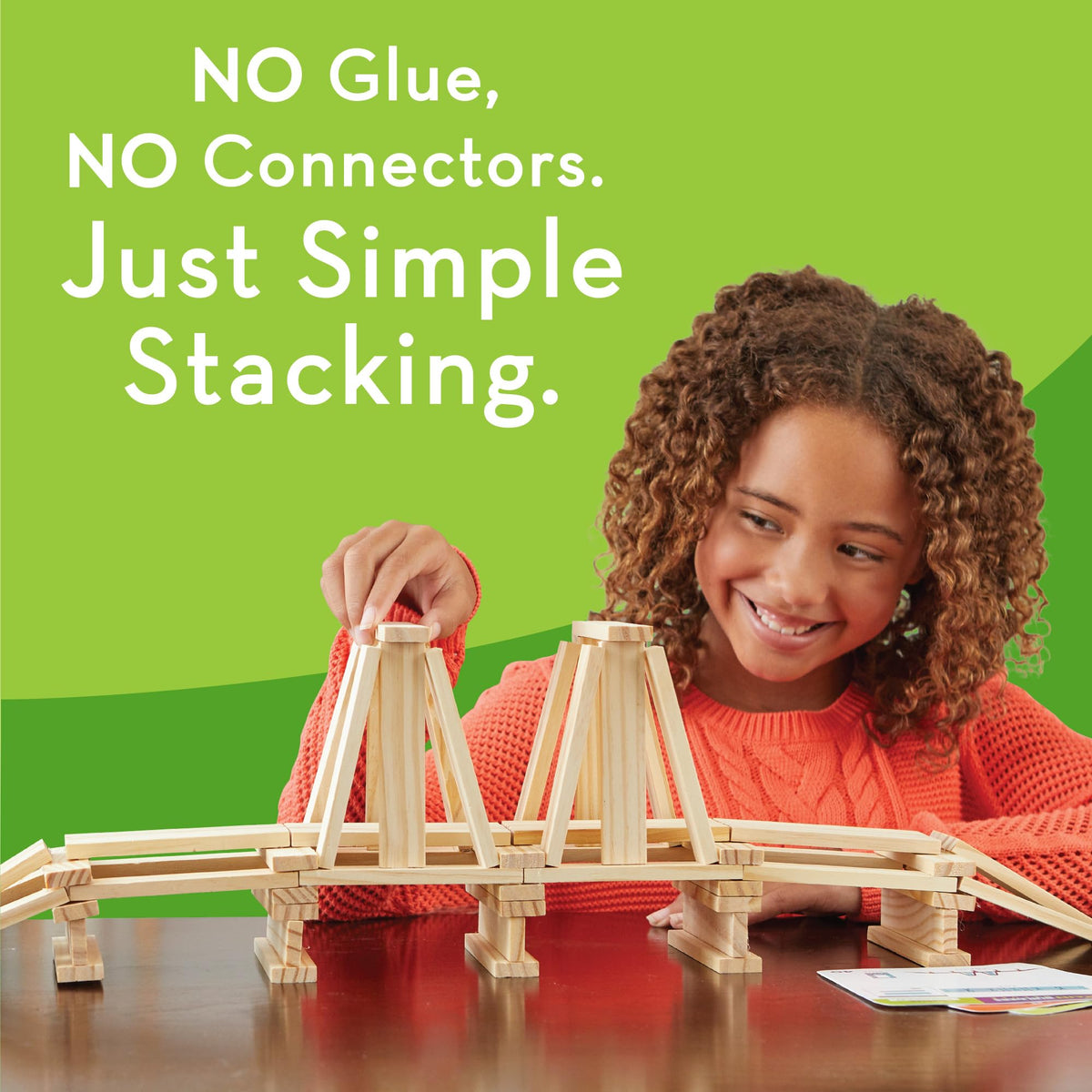 MindWare Keva Brain Builders stacking planks supporting fine motor skills