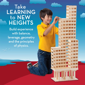 MindWare KEVA Structures sky-scraper: tall architectural play with stable, clean plank fits.