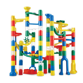MindWare Marble Run assembly area shows quick setup for creative play and problem solving.