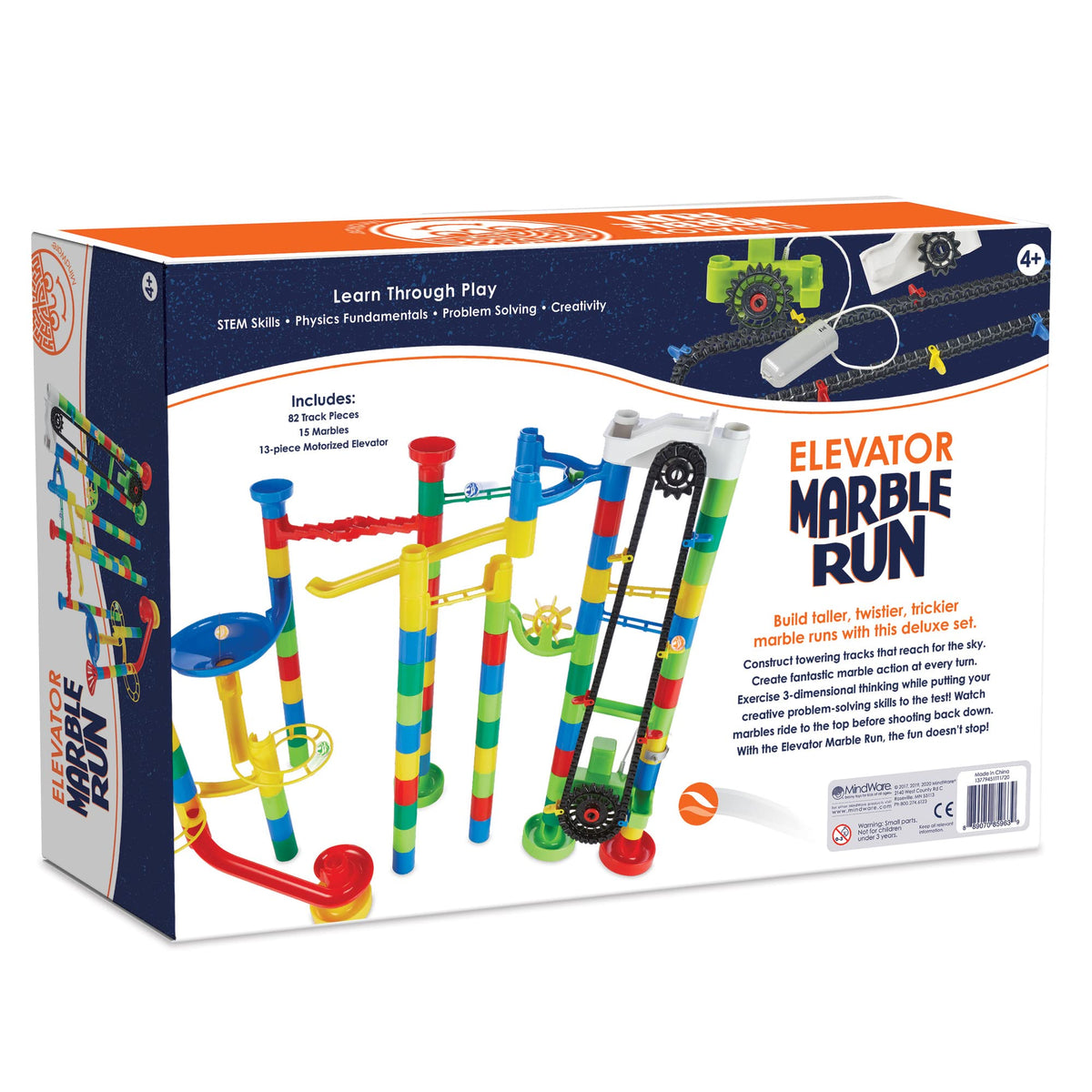 MindWare Marble Run assembly setup ready for a towering course