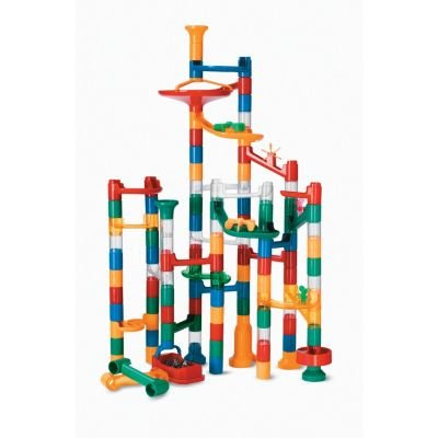 MindWare Marble Run colorful pieces emphasize vibrant design that appeals to young builders.