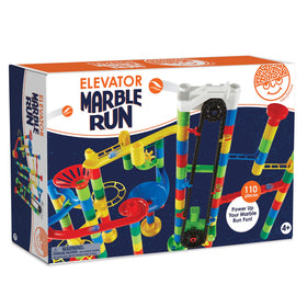 MindWare Marble Run double-funnel capturing marbles in a fast descent