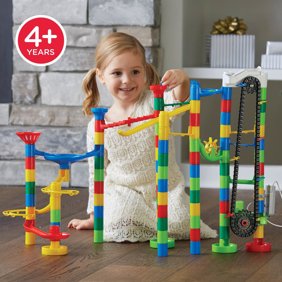 MindWare Marble Run marble-jump element enabling quick twists for challenge