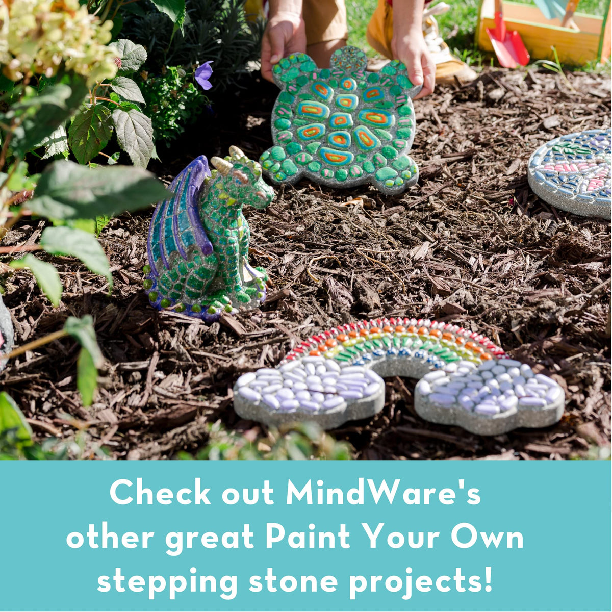 MindWare weatherproof stones withstand outdoor use after baking and curing