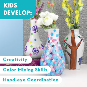 MindWare Paint Your Own Vases Halloween design concept for spooky seasonal vibe.