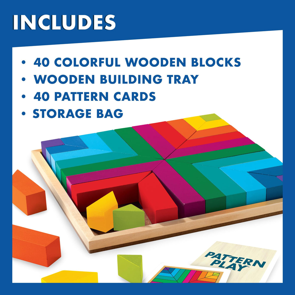 MindWare Pattern Play symmetry patterns encourage balance and planning.