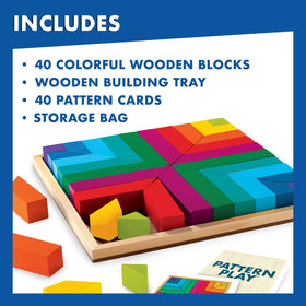 MindWare Pattern Play symmetry patterns encourage balance and planning.