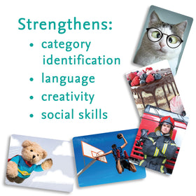 MindWare PicWits glossy photo cards in bright colors.