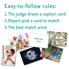 MindWare PicWits players selecting captions for humorous rounds.