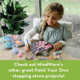 MindWare PYO 8.5 x 9.25 cement stepping stone sturdy garden decor.