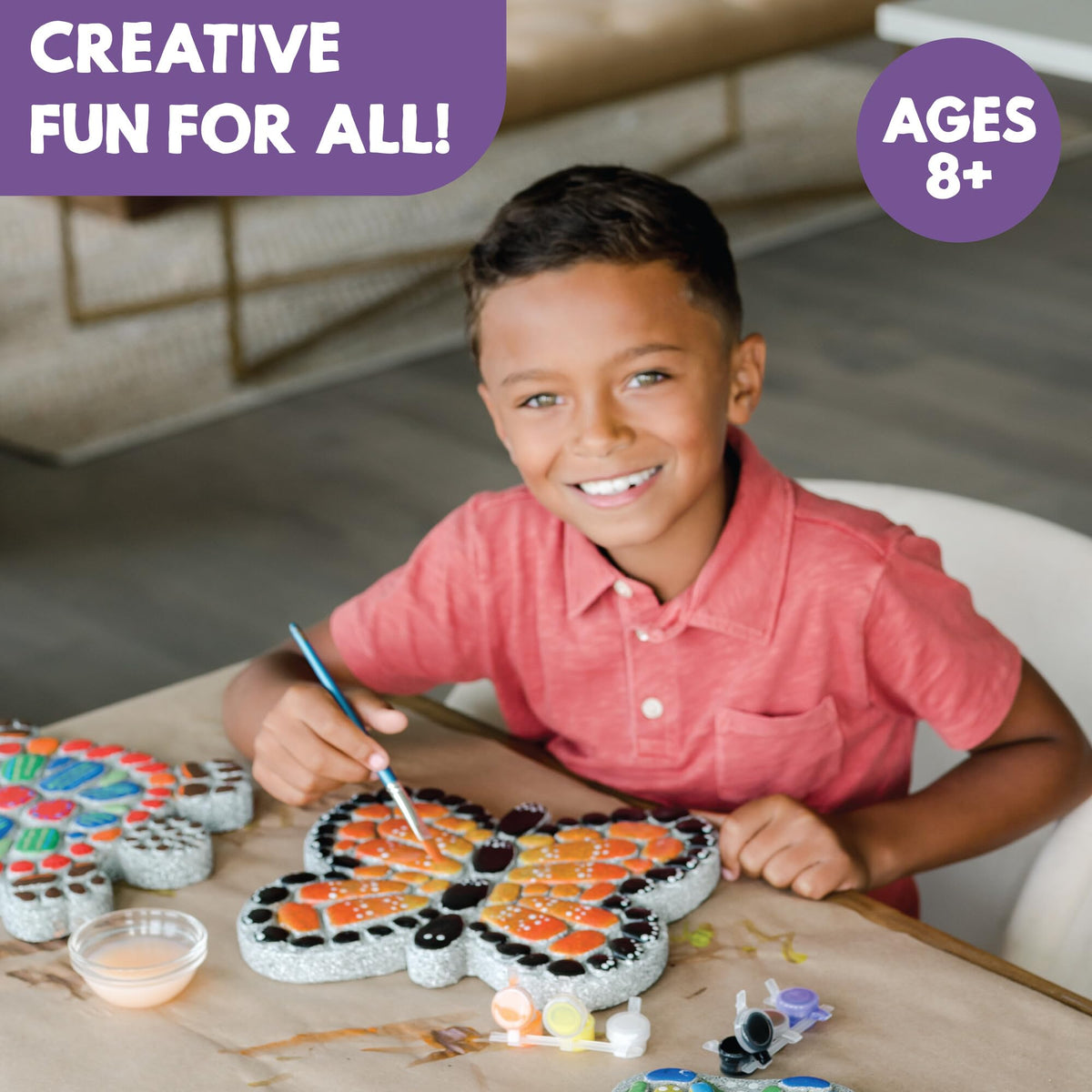 MindWare outdoor painting kit includes 12 paints for blending and color accents.
