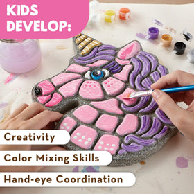 MindWare color guide helps plan color schemes for unicorn stone