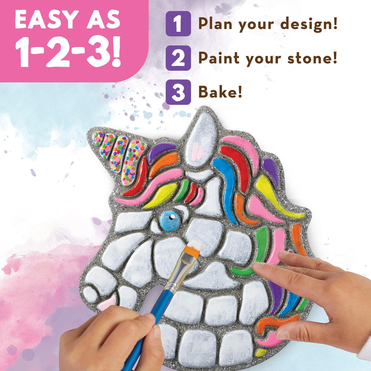 MindWare includes 12 paints for vibrant unicorn artwork