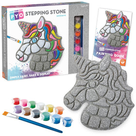 MindWare Paint Your Own Stepping Stone Unicorn in box ready for creativity and play