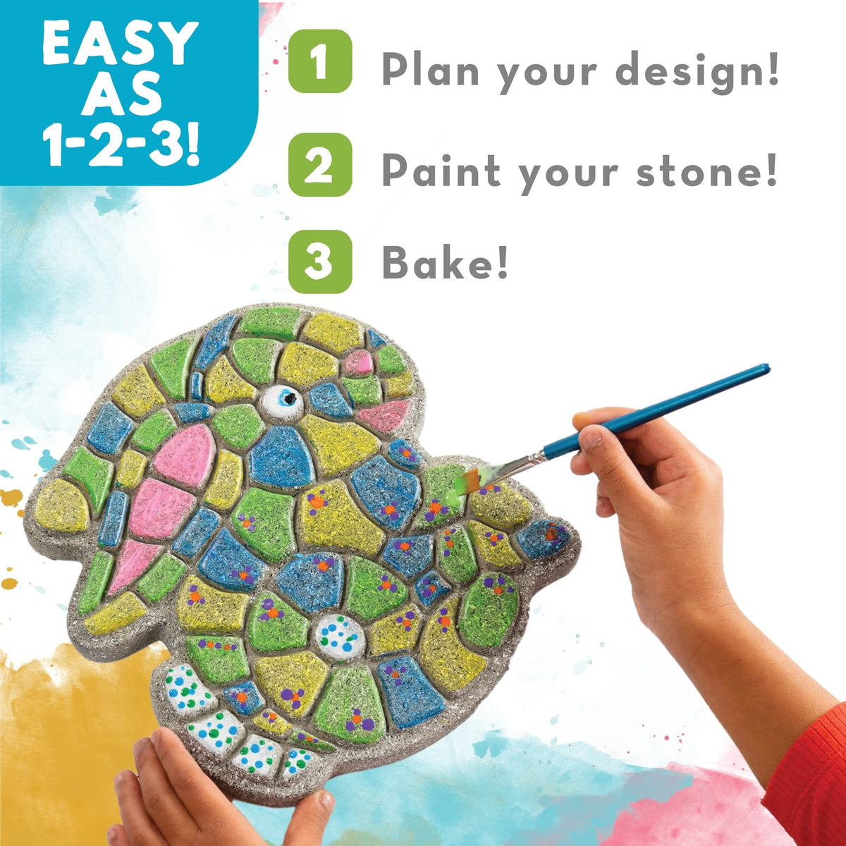 MindWare PYO weather-resistant finish after baking outdoor stone.
