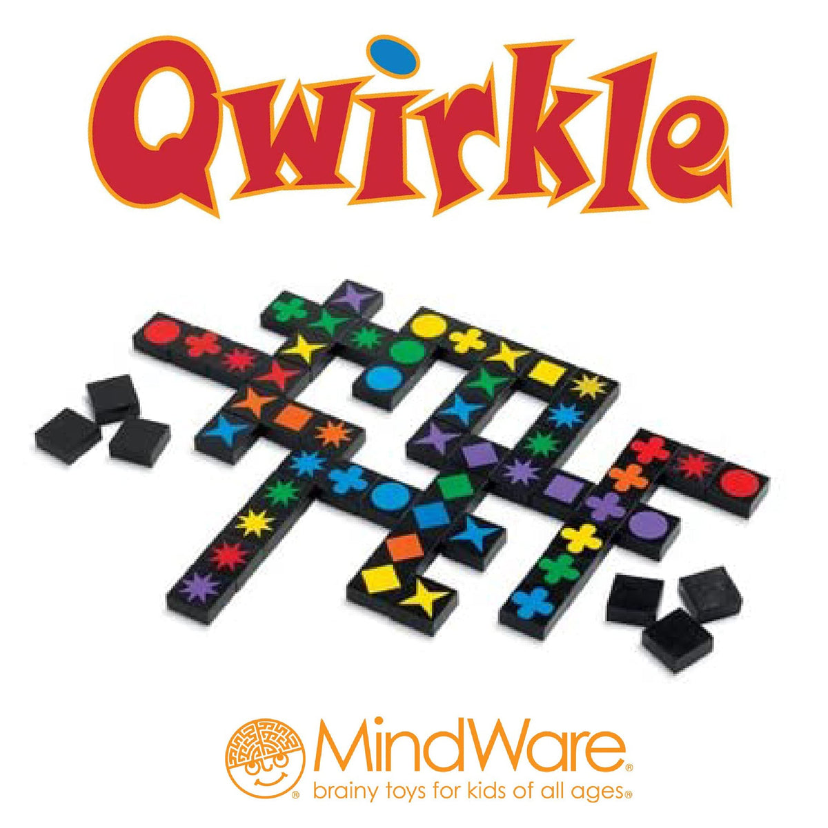 MindWare Qwirkle box cover product image shows award-winning family-friendly design.