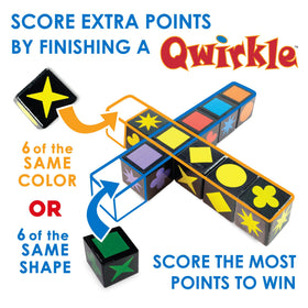 MindWare Qwirkle Cubes easy rules help new players join quickly.