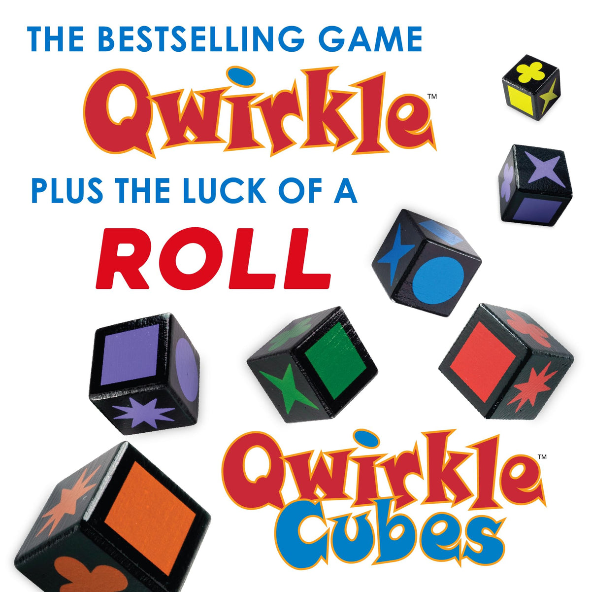 MindWare Qwirkle Cubes packaging shows a family-friendly setup for quick play.